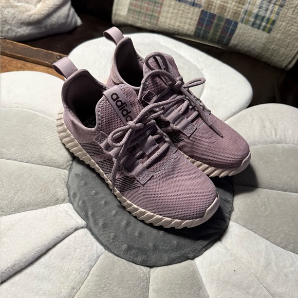 adidas Shoes - adidas Lavender Knit Lace-Up Sneakers